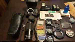 Pentax 35mm camera and accessories