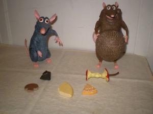 Ratatouille Action Figures. Remy and Emile.