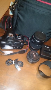 Rebel t3 canon camera and lenses