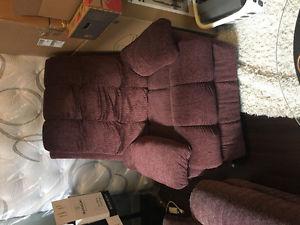 Reclining Rocking Chair and reclining couch