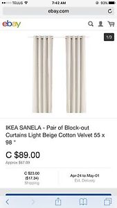 SANELA VELVET IKEA curtains