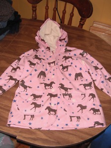 Size 5 girls rain jacket (lined)