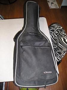 Soft guitar case, guitar shoulder strap, guitar tuner