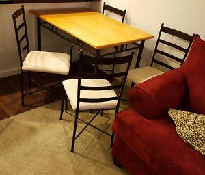 Table and 4 chairs