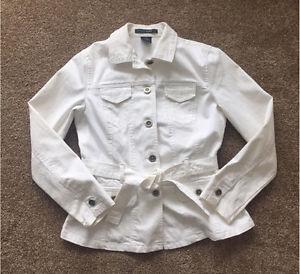 White jean jacket size M