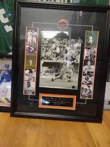 Willie Mays Autographed 8x10 Custom Framed Say Hey Authentic