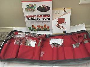 Wolfgang Puck 12-Piece Garnishing Set & book