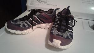 Womens' purple and white Adidas sneakers
