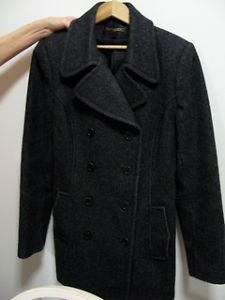Wool coat - charcoal grey