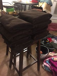 10 - dark brown bath towels