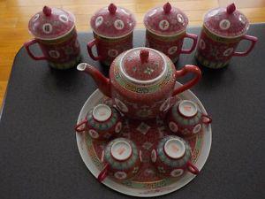 15 pieces chinese tea set