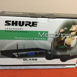 2 Shure SLX-58 wireless microphone