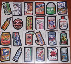 24 of 66 Series 1 Wacky Packages Cards/stickers from  No