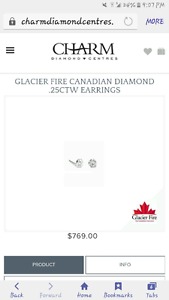 .25ctw glacier earrings
