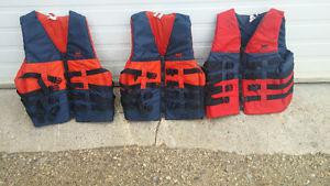 3 Helly Hanson life jackets