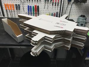 50 folding cardboard shelf bins
