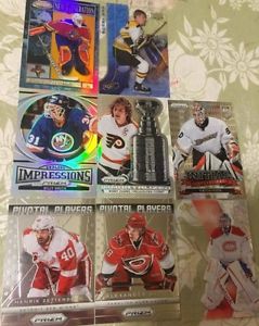 8 Different Insert Hockey Cards -  Prizm