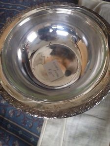 ANTIQUE SILVER PLATED DISHES & BOWLS