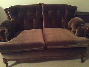 Antique French provincial love seat