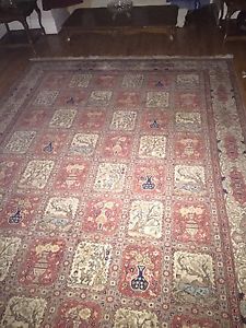 Antique oriental carpet 9x11