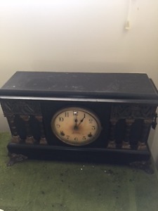 Antique wooden clock