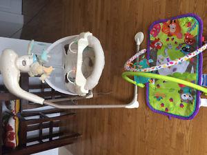 Baby swing and activity mat