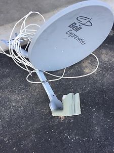 Bell satellite dish w cable