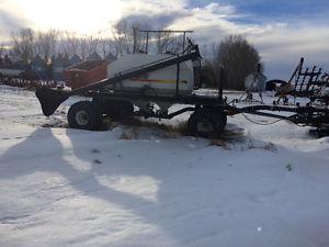 Bourgault air seeder and tank
