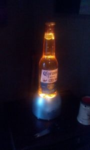 Corona beer bottle lamp