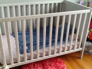 Crib with mattress. Gently used when visiting gramma, only.