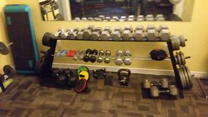 Custom built weight rack