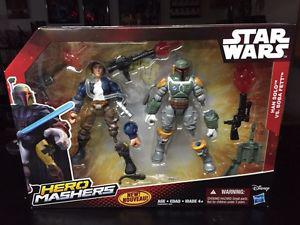  Disney Star Wars Hero Mashers Han Solo vs Boba Fett