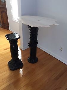 Endtable and pedestal