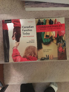 FMLY  Textbooks. Canadian Famillies Today etc.