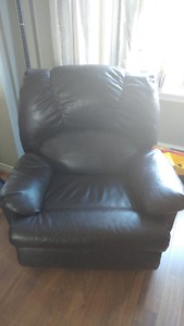 Faux Leather Reclining Chair in mint condition