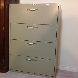 Filing Cabinet -Lateral - 4 Drawer legal file size with