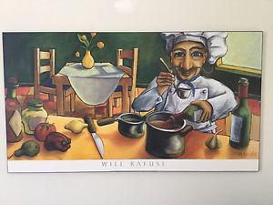Funky Chef Wall Art - Print