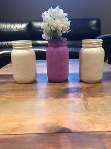 Hand painted jars