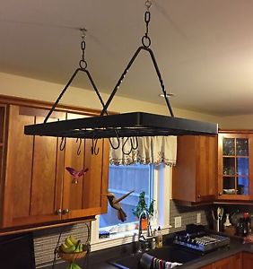 Hanging pot and pan rack