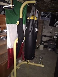 Heavy bag and stand $125