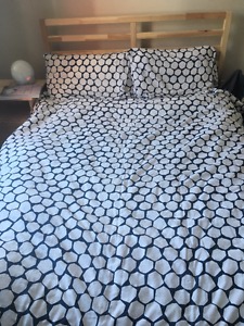 Ikea TARVA Bedframe and MINNESUND Foam mattress