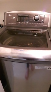 LG he top load washer and dryer set.