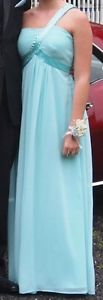 Long blue prom dress