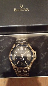 Mens Bulova stainless steel Marine Star watch-NEW