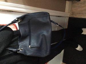 Navy Leather Purse