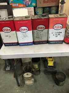 Old Esso Oil Cans