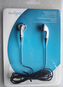 Omniteck Stereo Earbud Headphones (New)