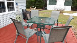 Patio Set with Six Chairs