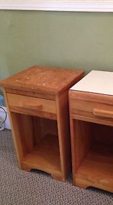 Pine Bedside Table With Drawer