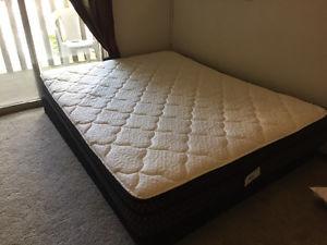 Queen size mattress + box spring- excellent condition!